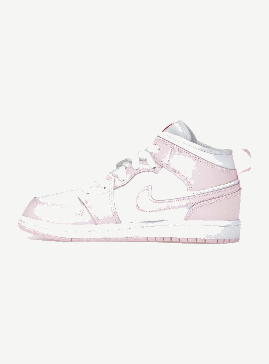 Jordan 1 Mid Pink Foam Fire Red White (PS)
