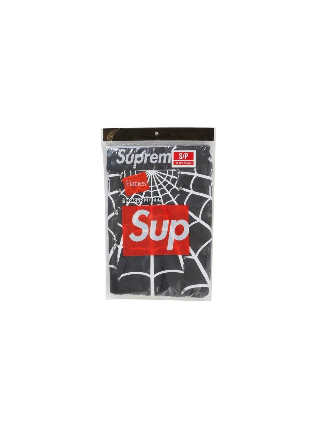 Supreme Hanes Spider-Man Boxer Briefs (2 Pack) Black
