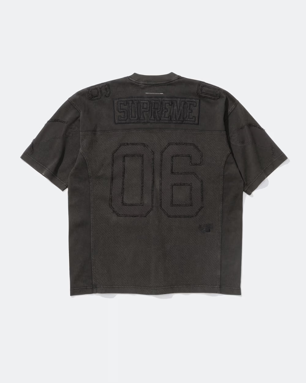 Supreme MM6 Maison Margiela Cotton Football Jersey Black