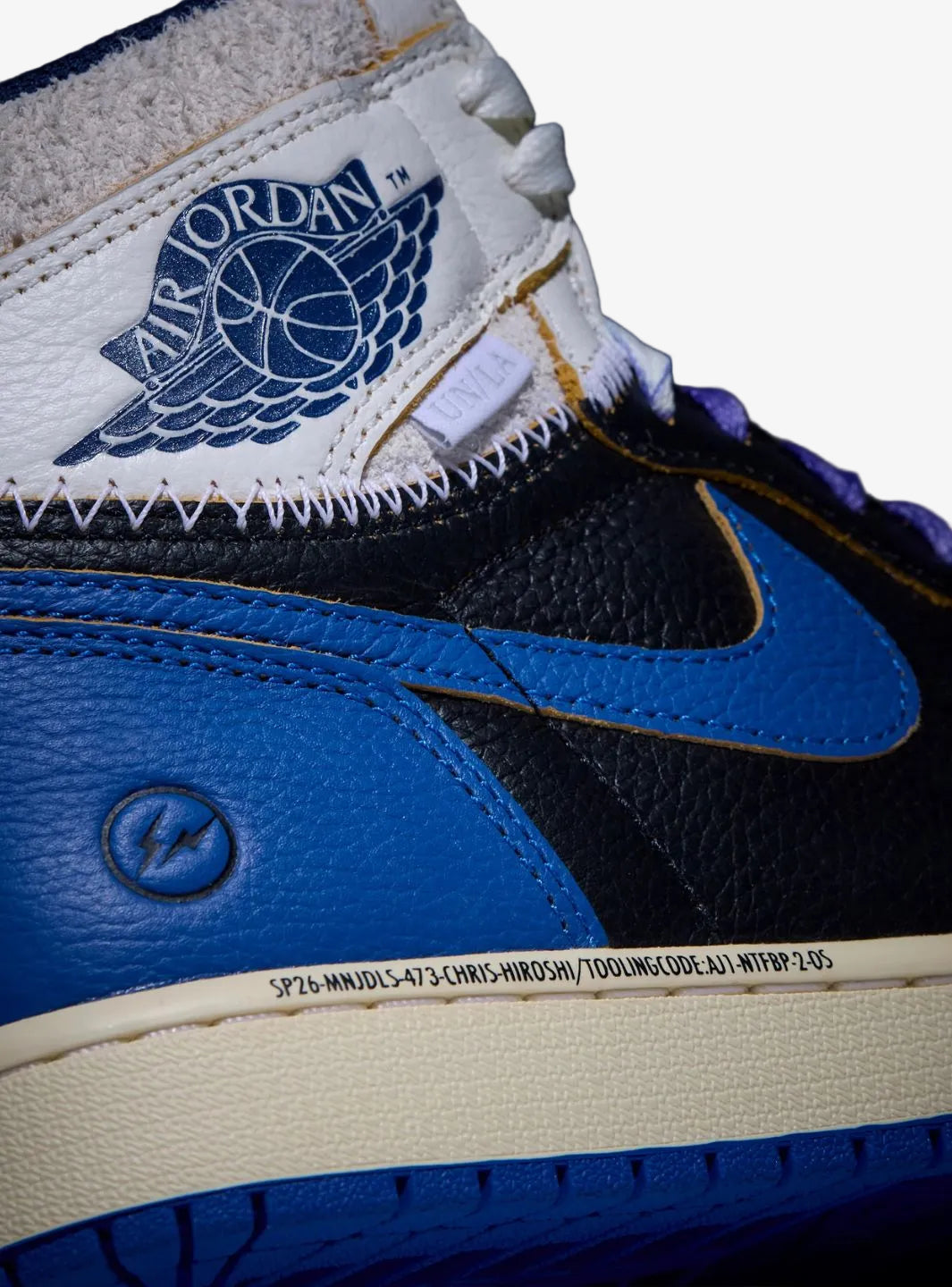 Air Jordan 1 Retro High OG SP Fragment x Union LA Sport Royal