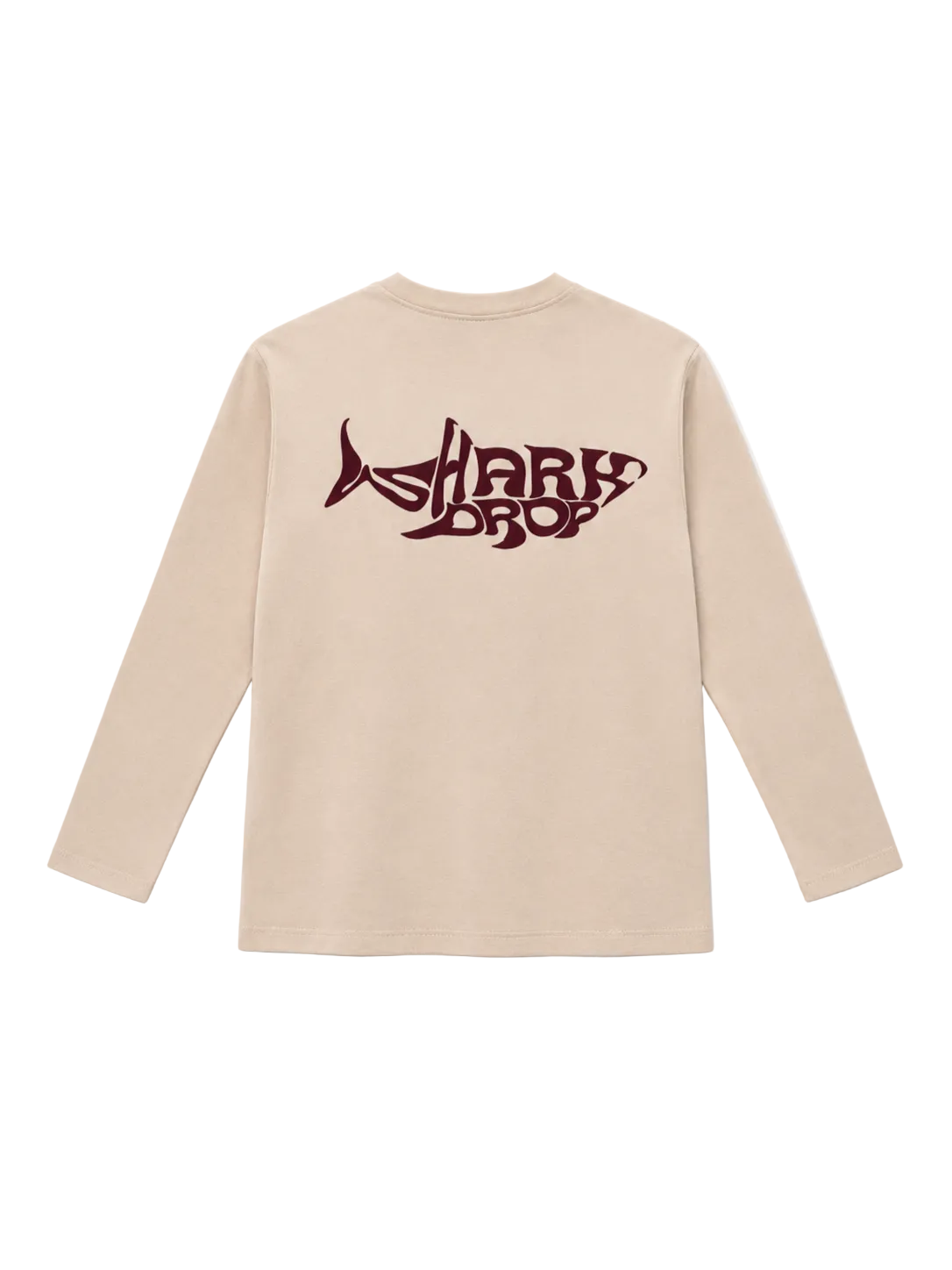 SharkDrop Longsleeve beige red/brown