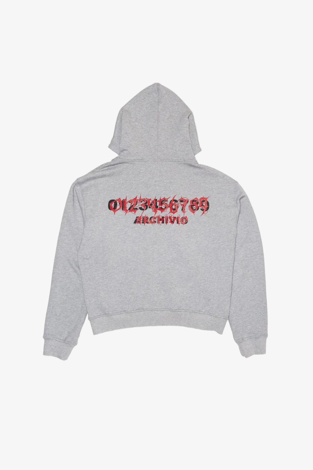 Zip Hoodie Numeri Archivio Gray