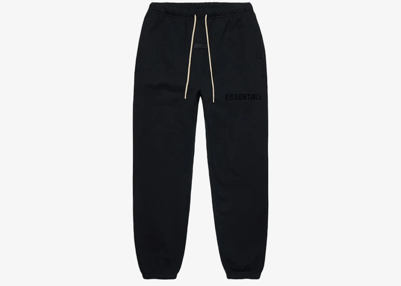Fear of God Essentials Cream Drawstring Sweatpant Jet Black