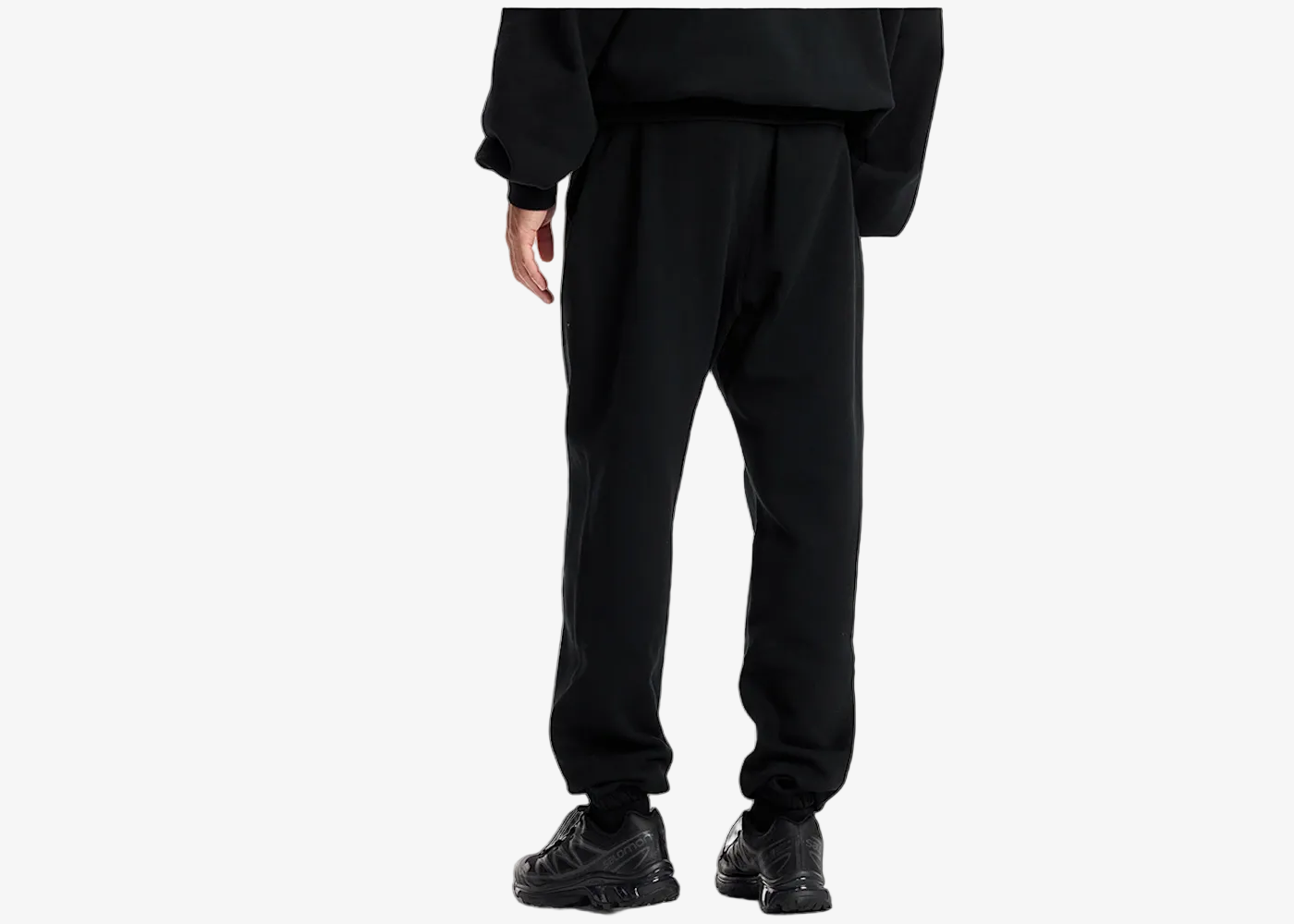 Fear of God Essentials Cream Drawstring Sweatpant Jet Black