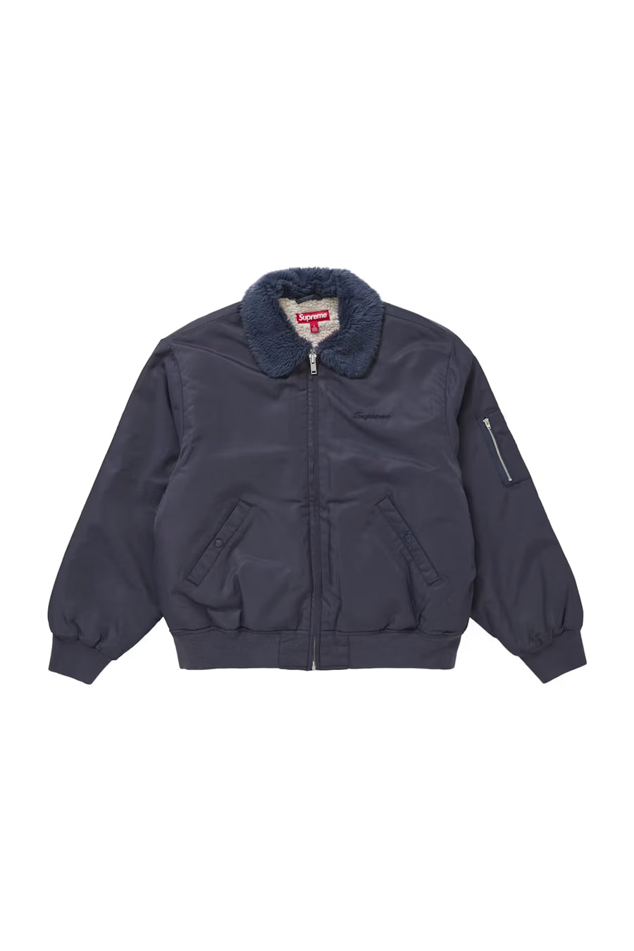 Supreme AOI Nylon Bomber Jacket Navy – Sharkdrop Supreme AOI Nylon Bomber Jacket Navy – Sharkdrop