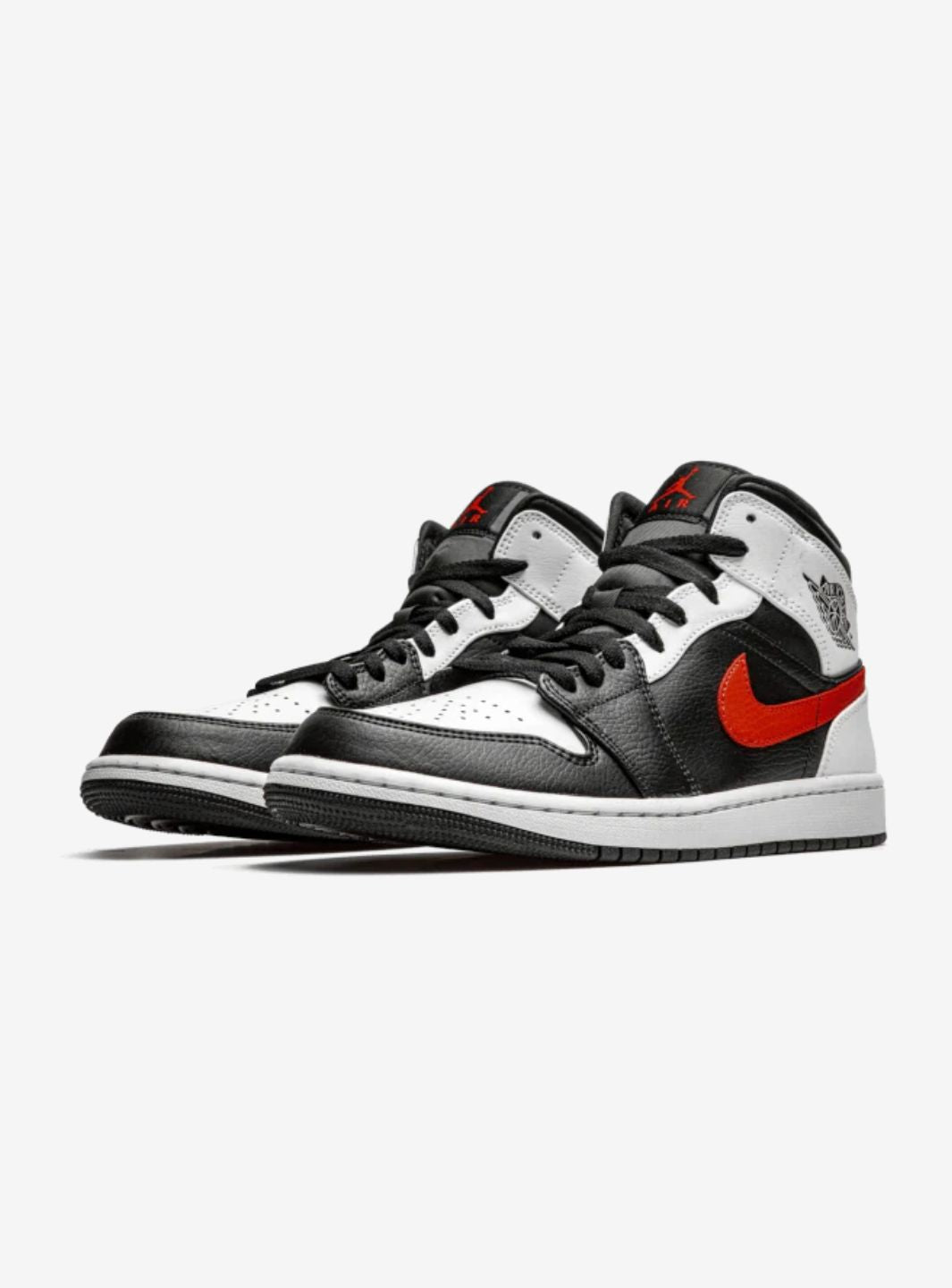 Air Jordan 1 Mid Black Chile Red White