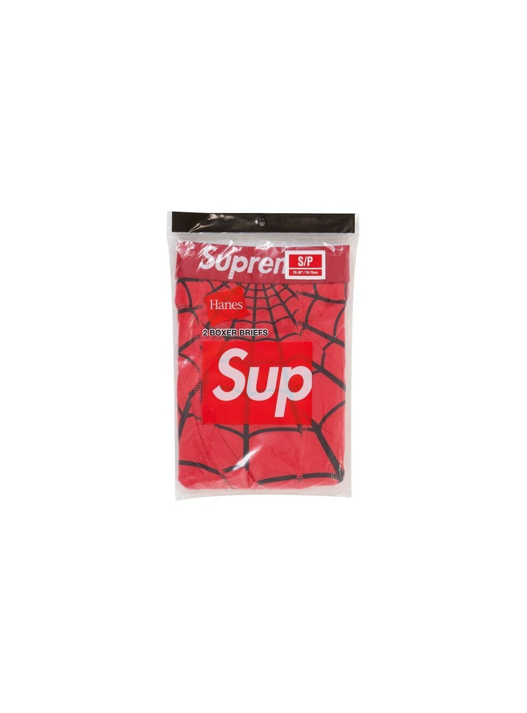 Supreme Hanes Spider-Man Boxer Briefs (2 Pack) Red