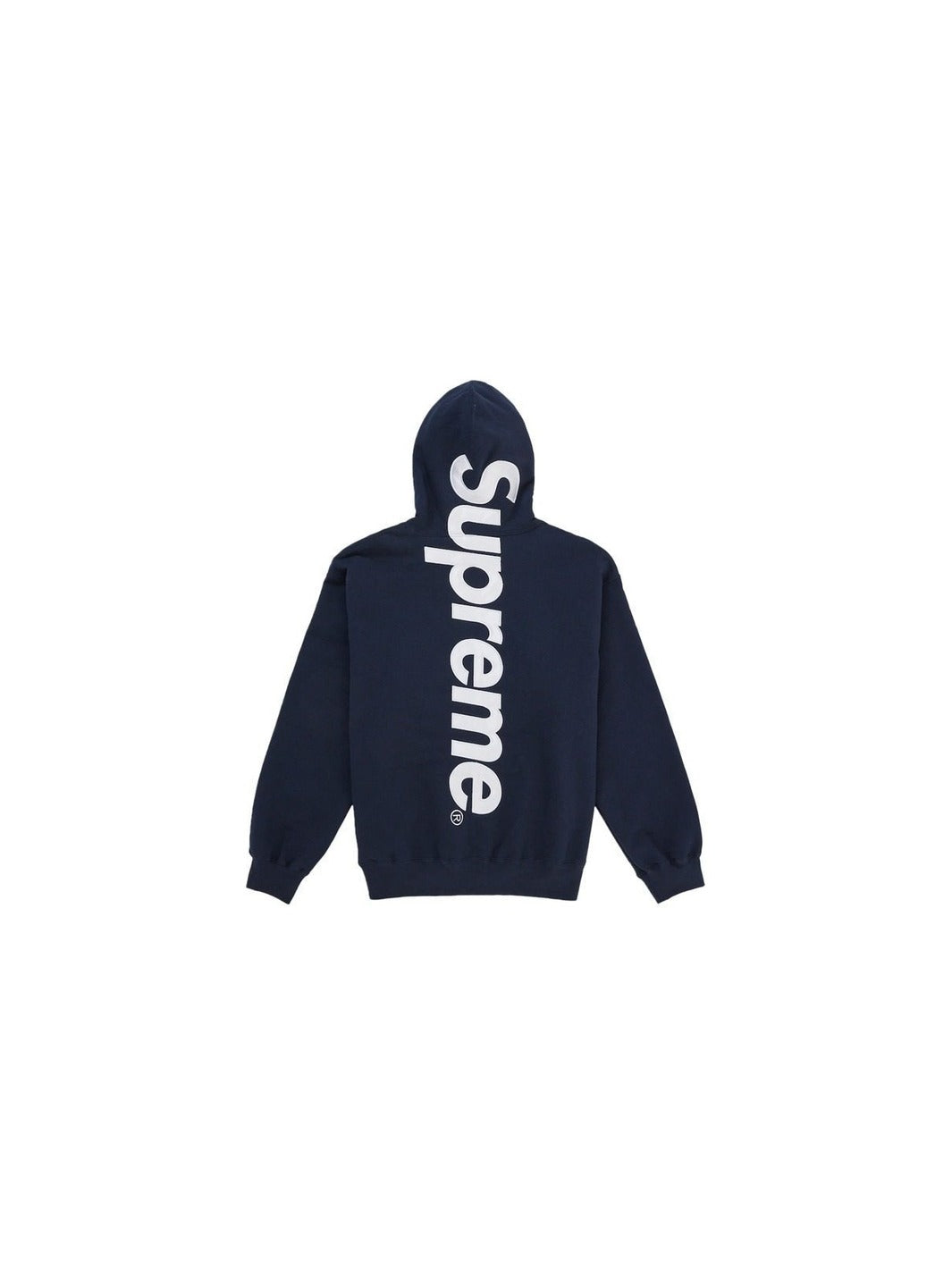 Supreme Satin Applique Hooded Sweatshirt (SS26) Washed Navy