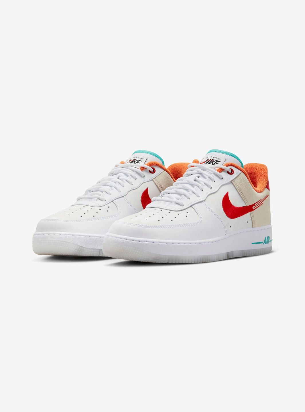 Nike Air Force 1 Low '07 PRM Just Do It White Red Teal