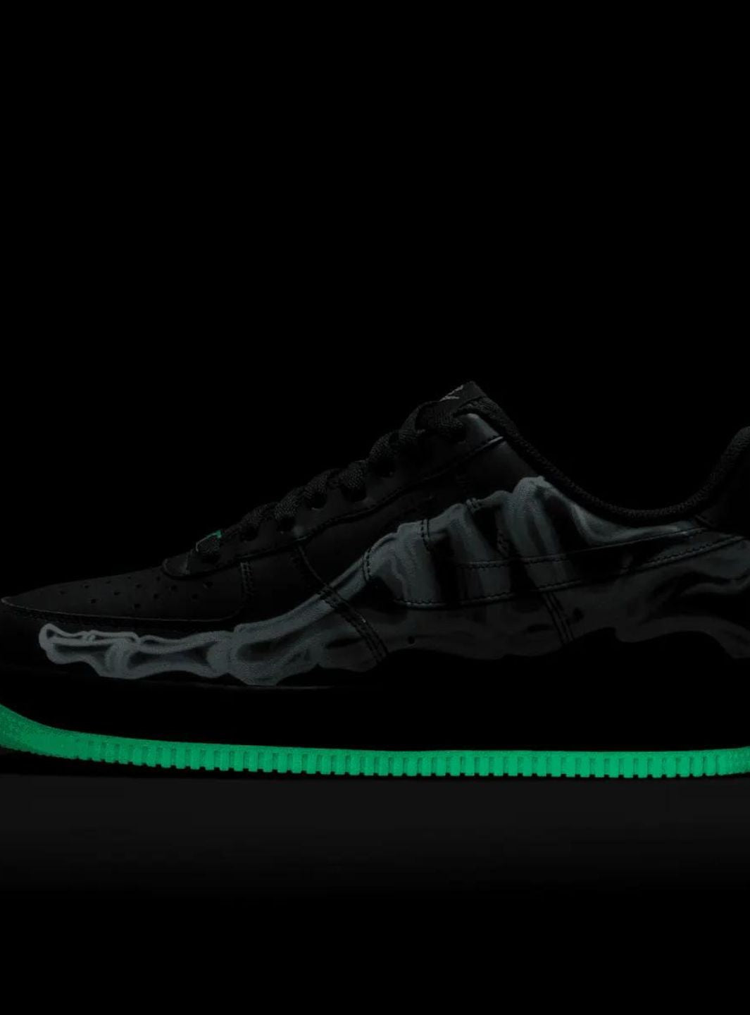 Nike Air Force 1 Low Black Skeleton Halloween (2019)