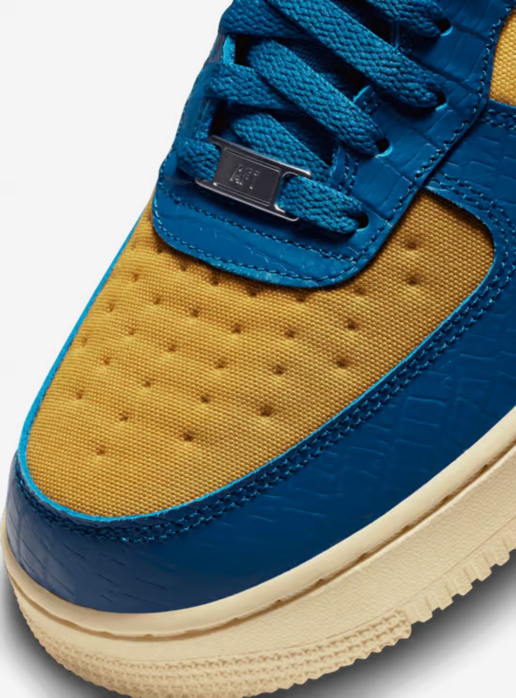 Nike Air Force 1 Low SP Undefeated 5 On It Blue Yellow Croc