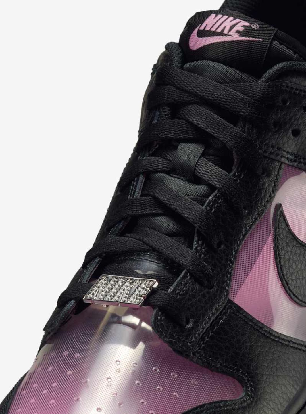 Nike Dunk Low Retro Transparent Black Pink Rise