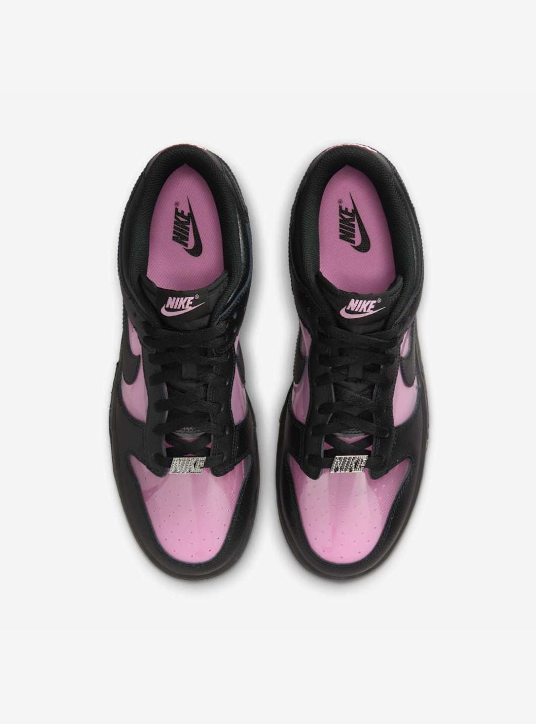 Nike Dunk Low Retro Transparent Black Pink Rise