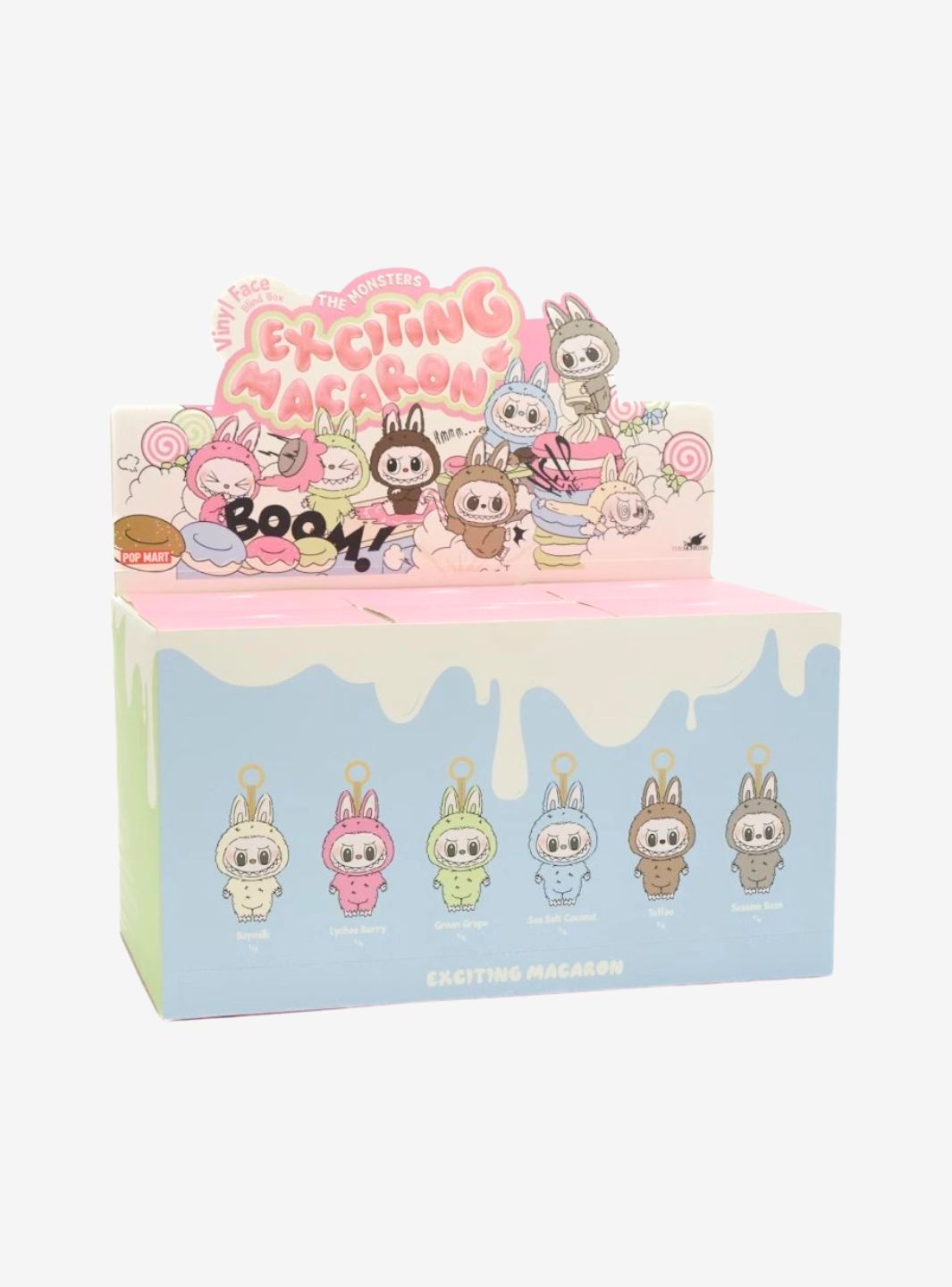 Pop Mart Labubu The Monsters Exciting Macaron Vinyl Face Sealed Case (6 Blind Boxes)