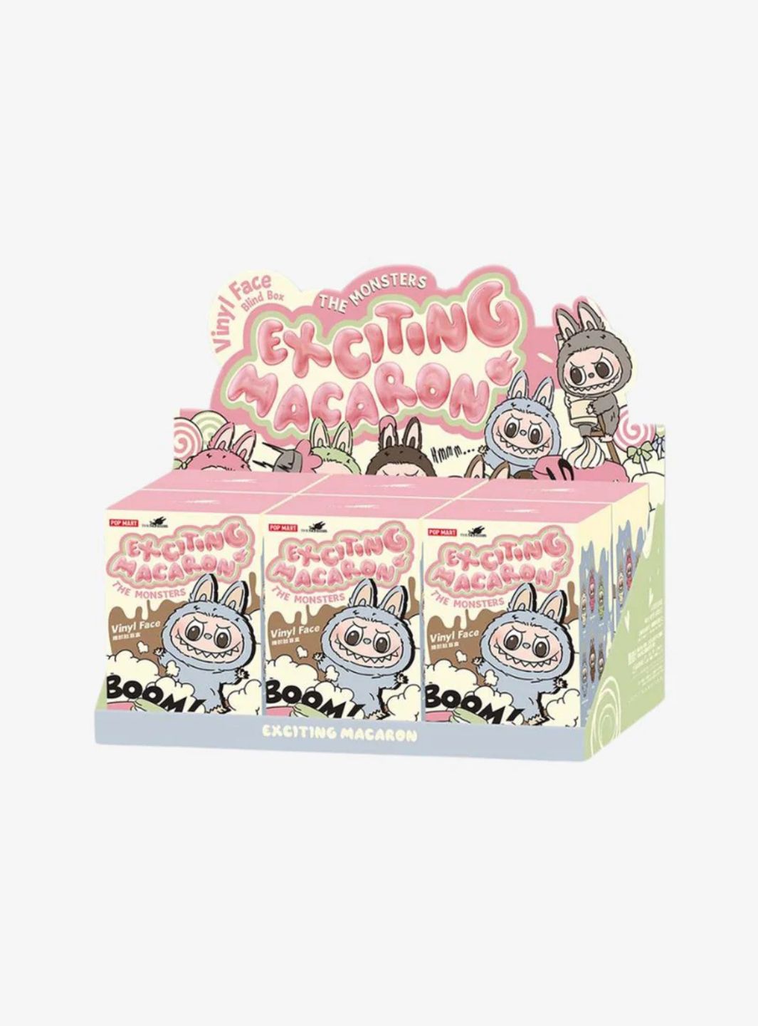 Pop Mart Labubu The Monsters Exciting Macaron Vinyl Face Sealed Case (6 Blind Boxes) | ResellZone
