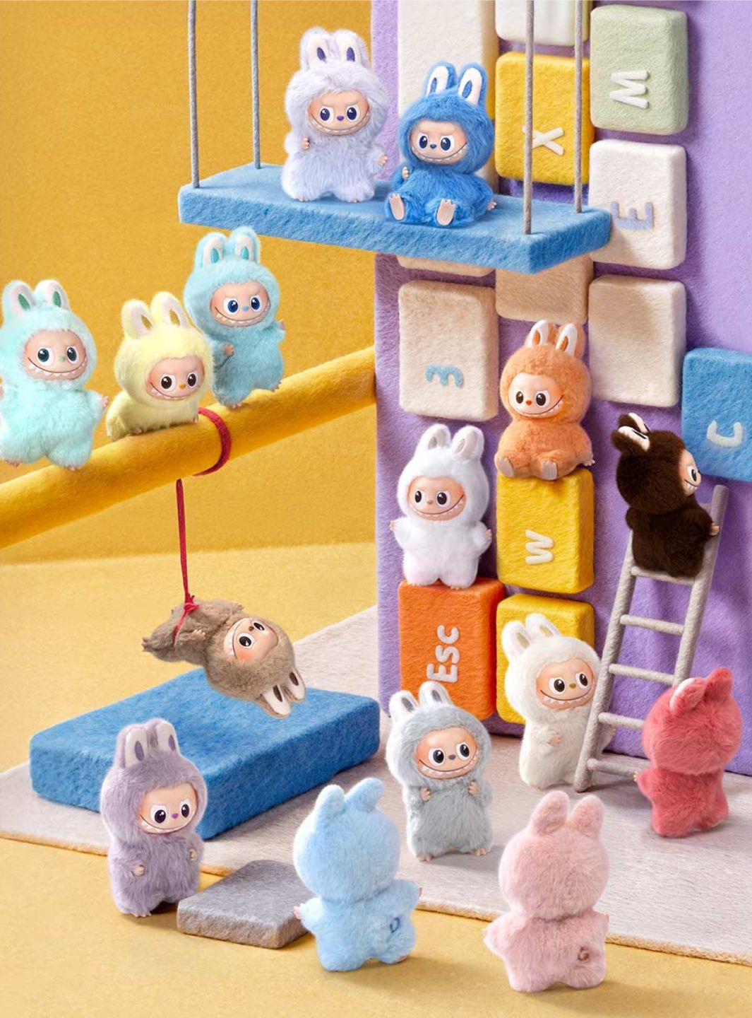 Pop Mart Labubu The Monsters Pin for Love Series Vinyl Plush Pendant (A-M) (1 Blind Box)