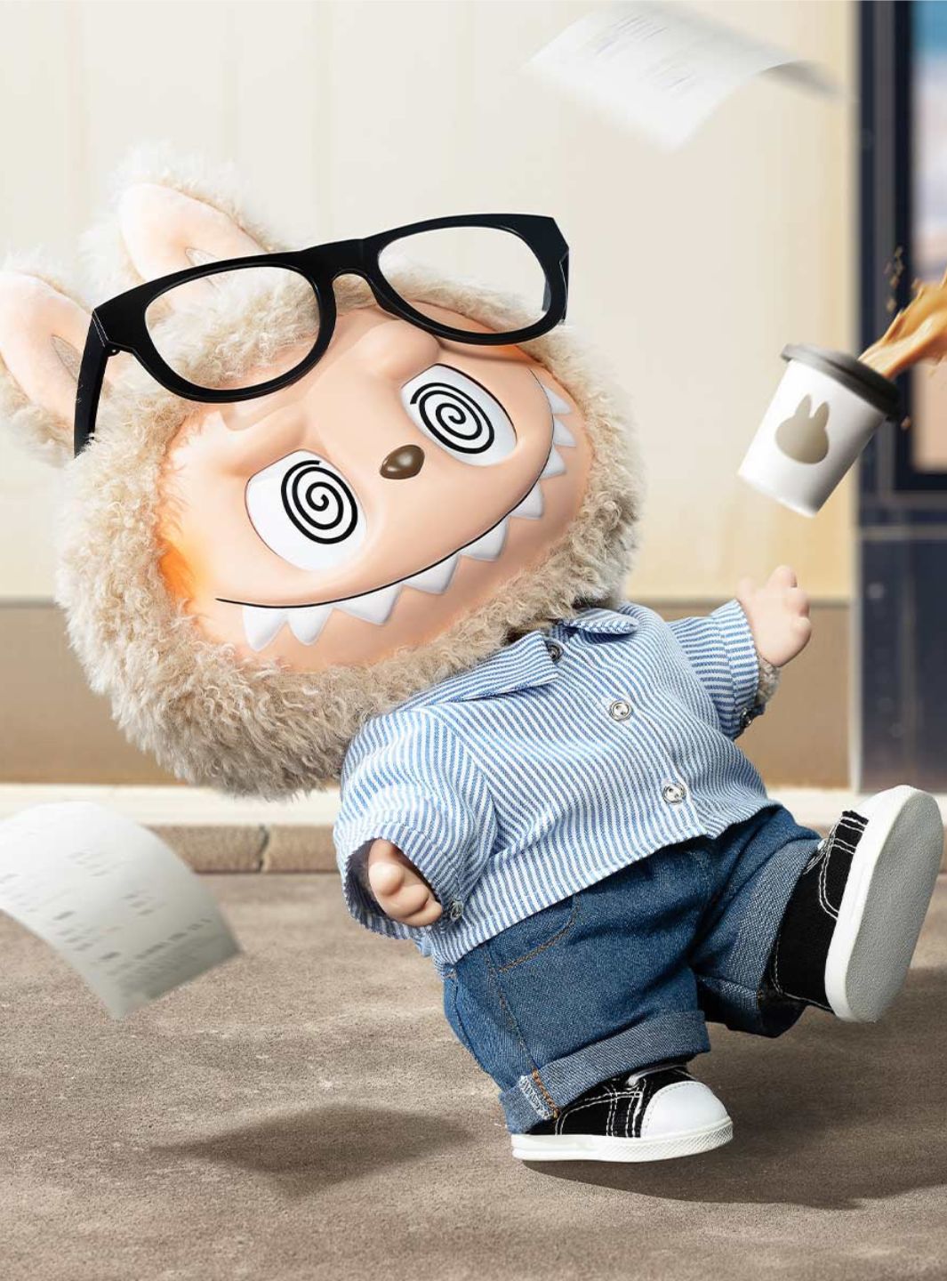 Pop Mart Labubu The Monsters Flip With Me Vinyl Plush Doll 40cm