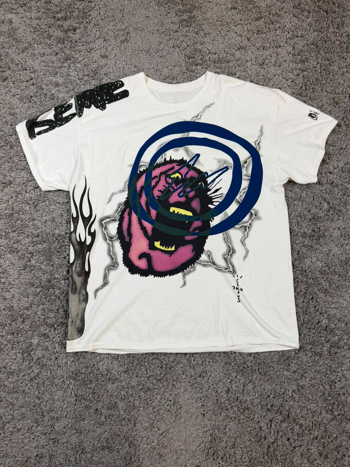 Travis Scott Cactus Jack For Fragment Sunrise Tee White L - Usata
