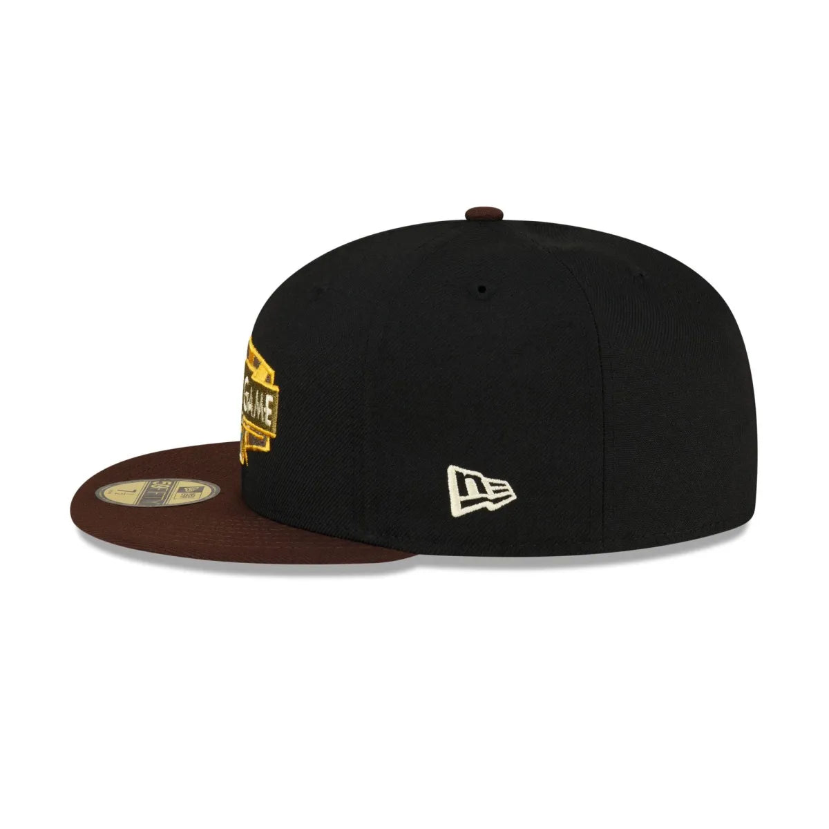 Just Caps Black Crown Los Angeles Dodgers 59FIFTY Fitted Hat