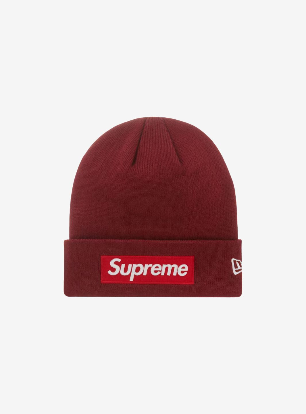 Supreme New Era Box Logo Beanie Cardinal (FW22)