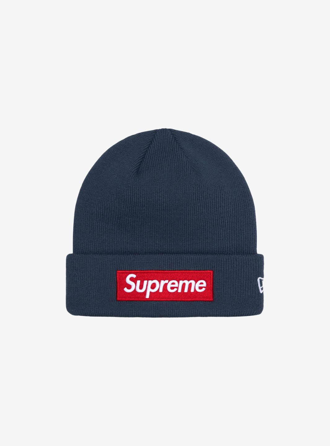 Supreme New Era Box Logo Beanie Navy (FW24)