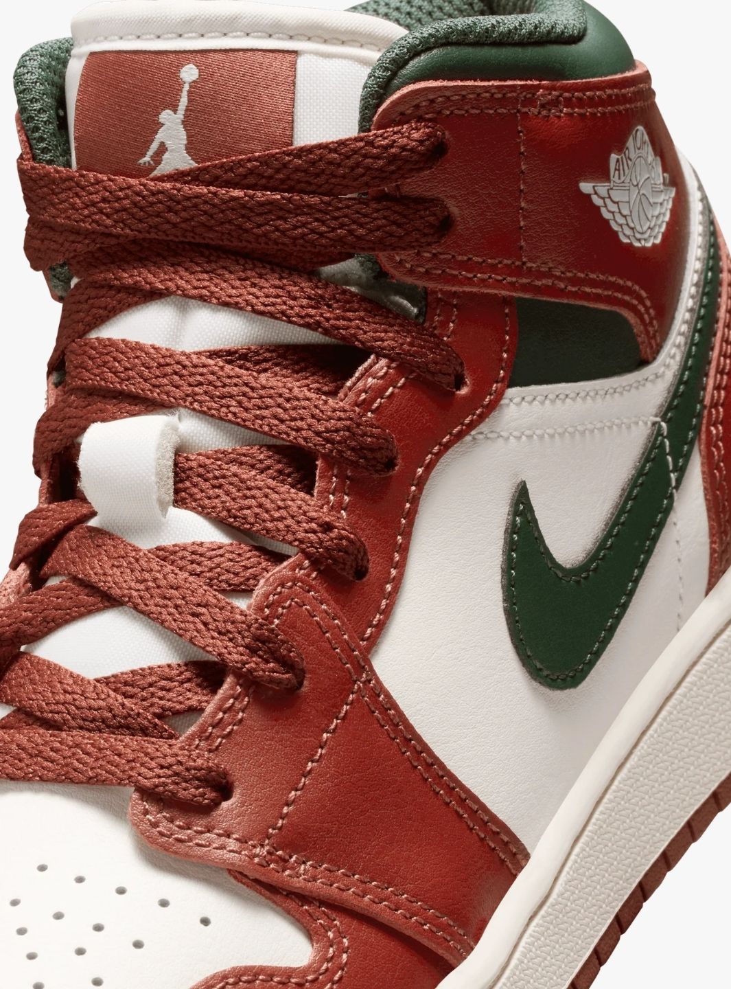 Air Jordan 1 Mid Redstone Midnight Green