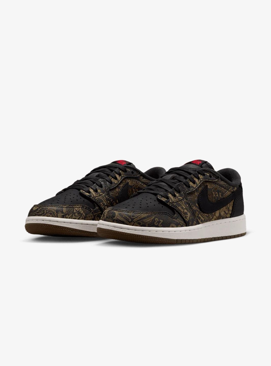 Air Jordan 1 Retro Low OG Laser Black University Red (GS)