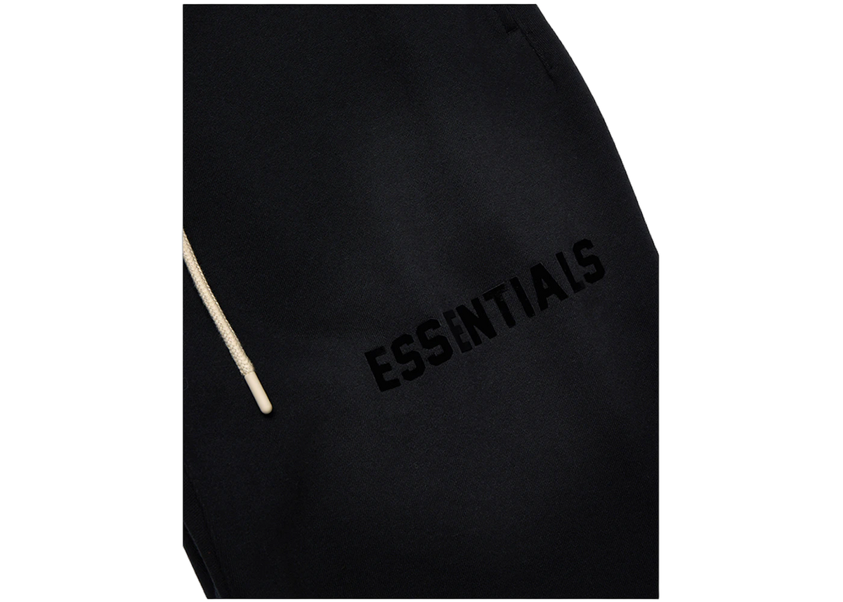 Fear of God Essentials Cream Drawstring Sweatpant Jet Black