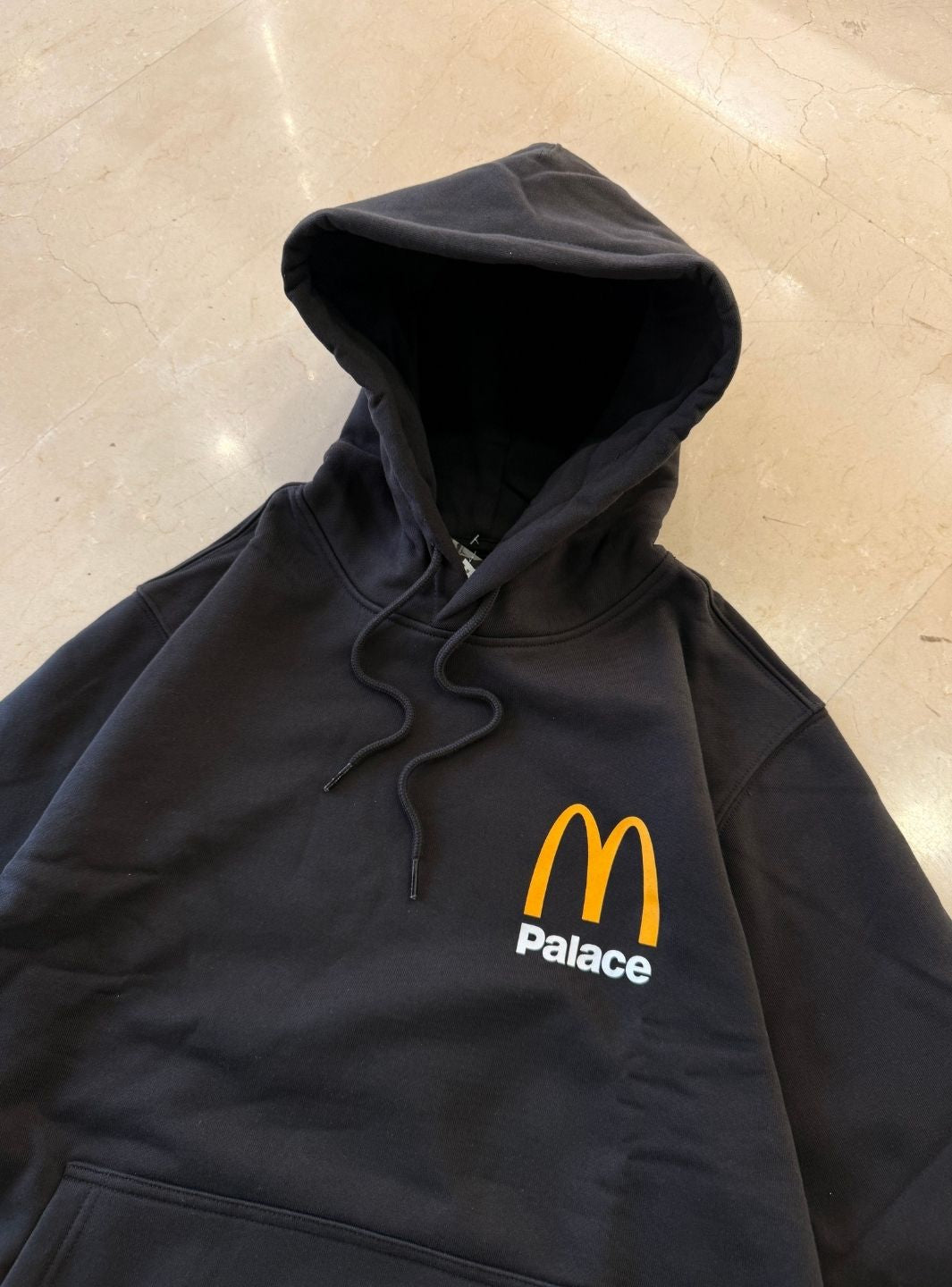 Palace x McDonald's Logo Hood Black