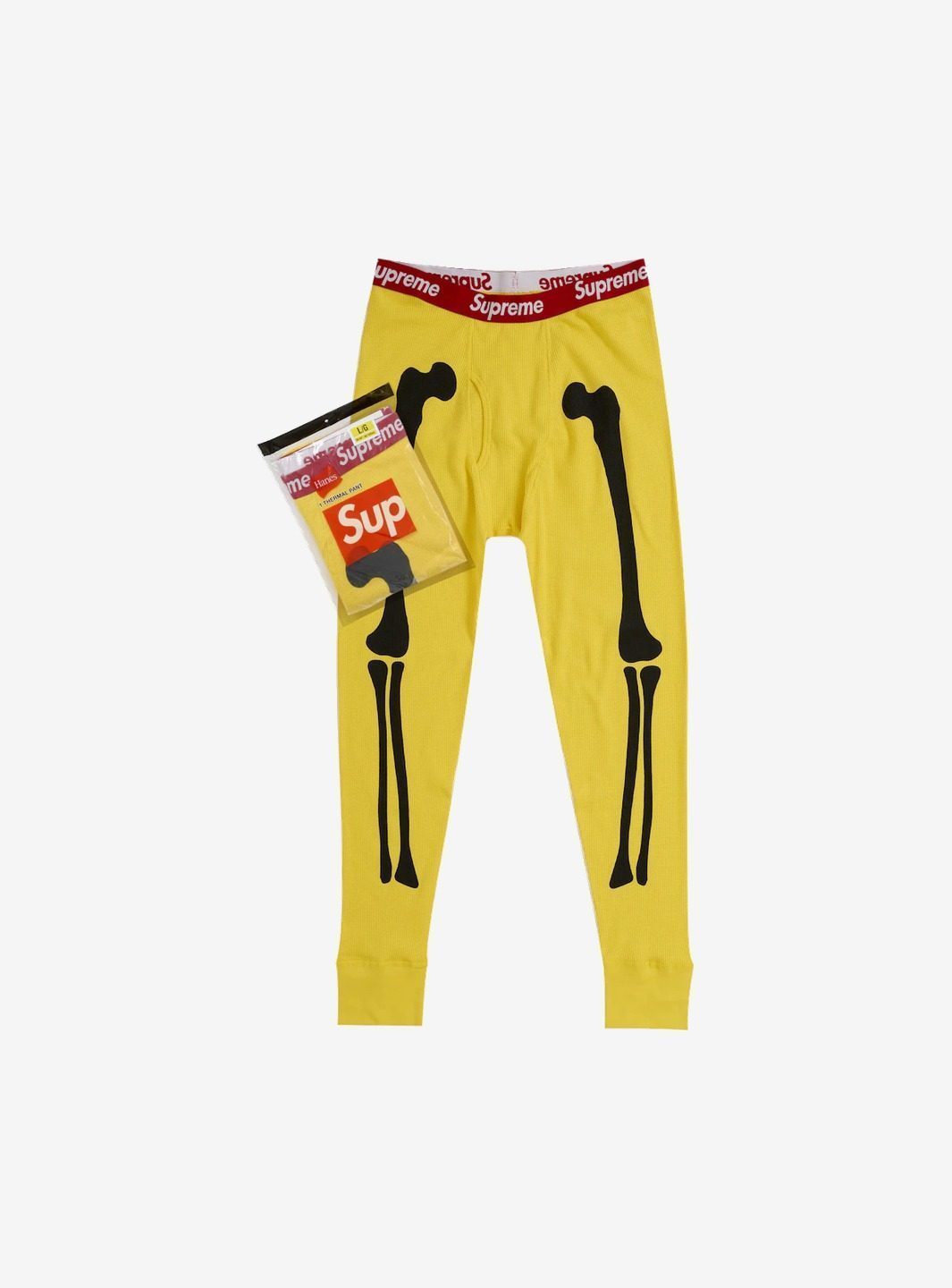Supreme Hanes Bones Thermal Pant FW25 (1 Pack) Yellow