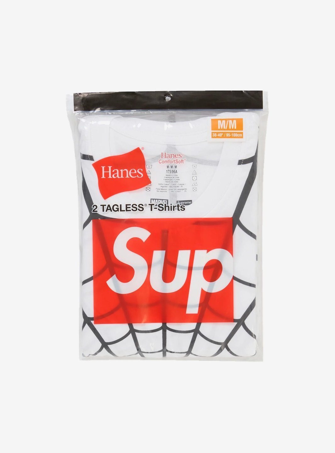 Supreme Hanes Spider-Man Tagless Tees (2 Pack) White