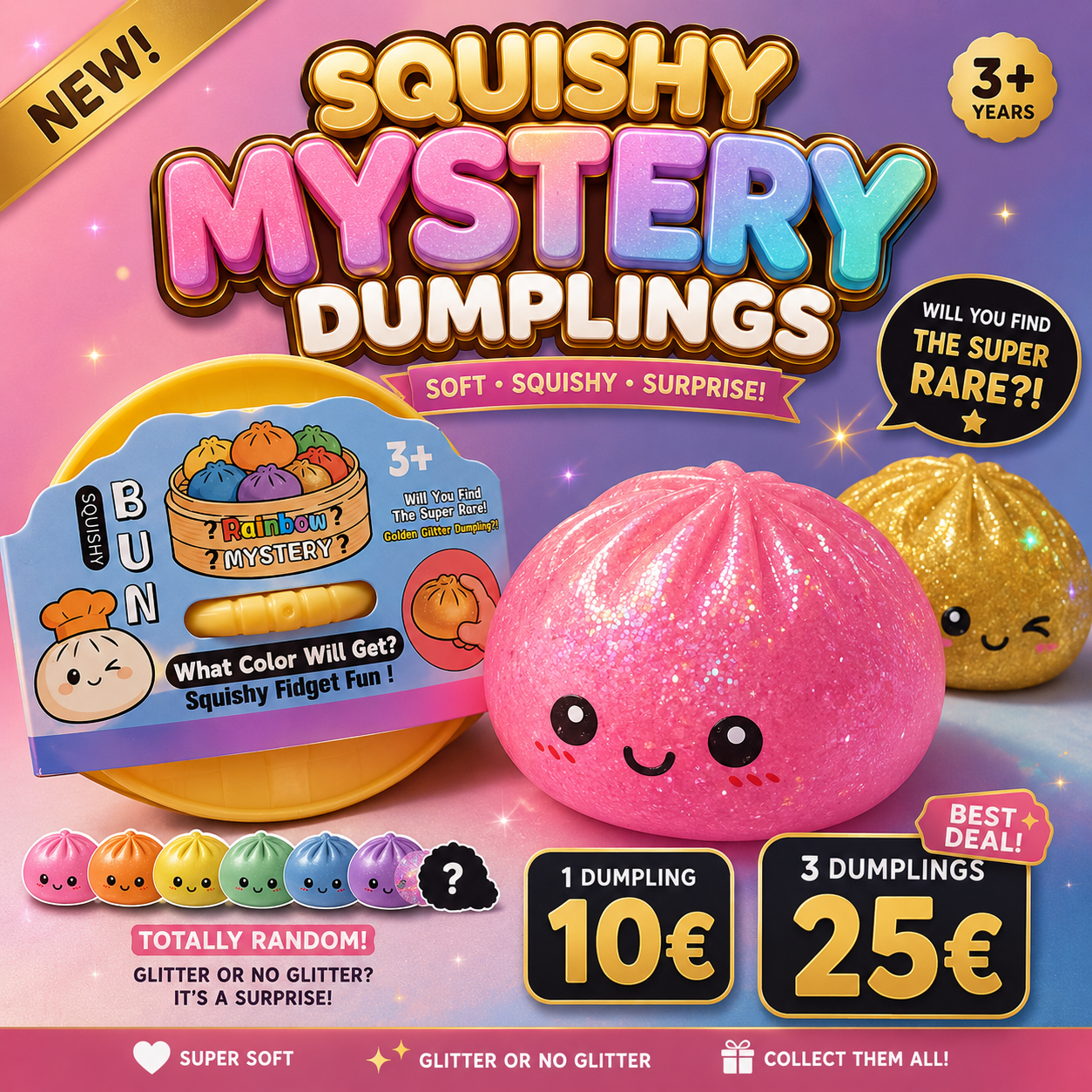 Viral Squishy Dumplings Mystery Box