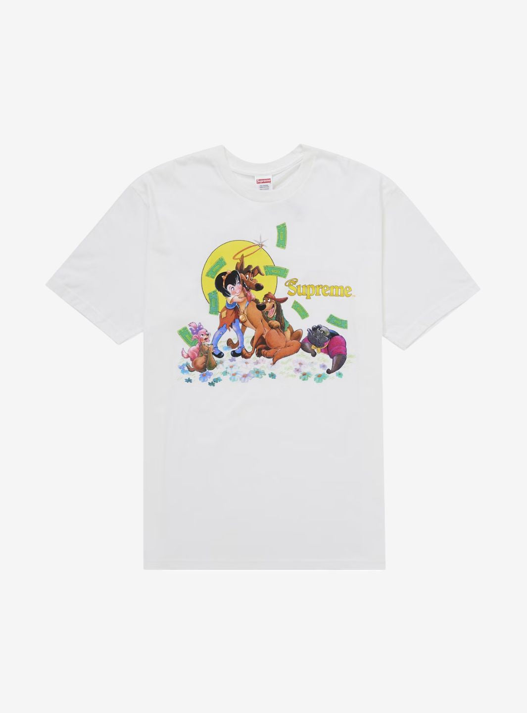 Supreme All Dogs Go To Heaven T-Shirt White