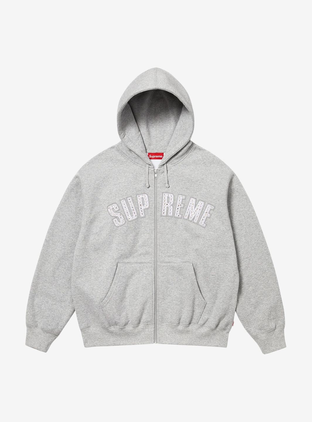 Supreme b.b. Simon Zip Up Hooded Sweatshirt Heather Grey | ResellZone