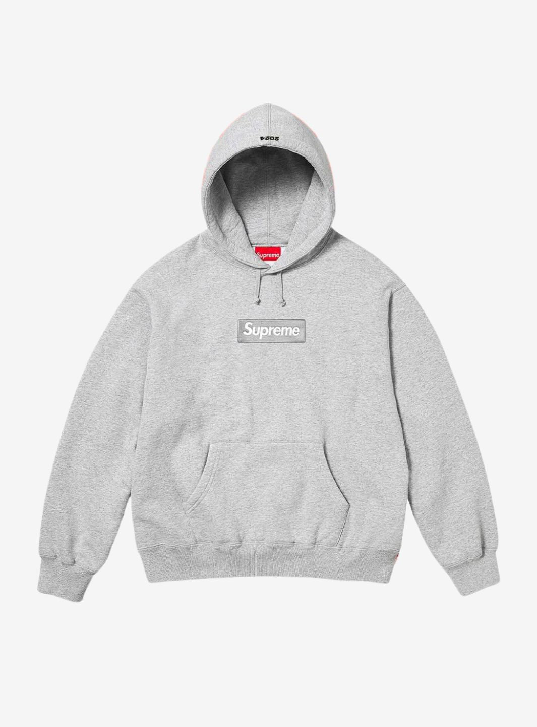Supreme Box Logo Hooded Sweatshirt Heather Grey (FW24) | ResellZone