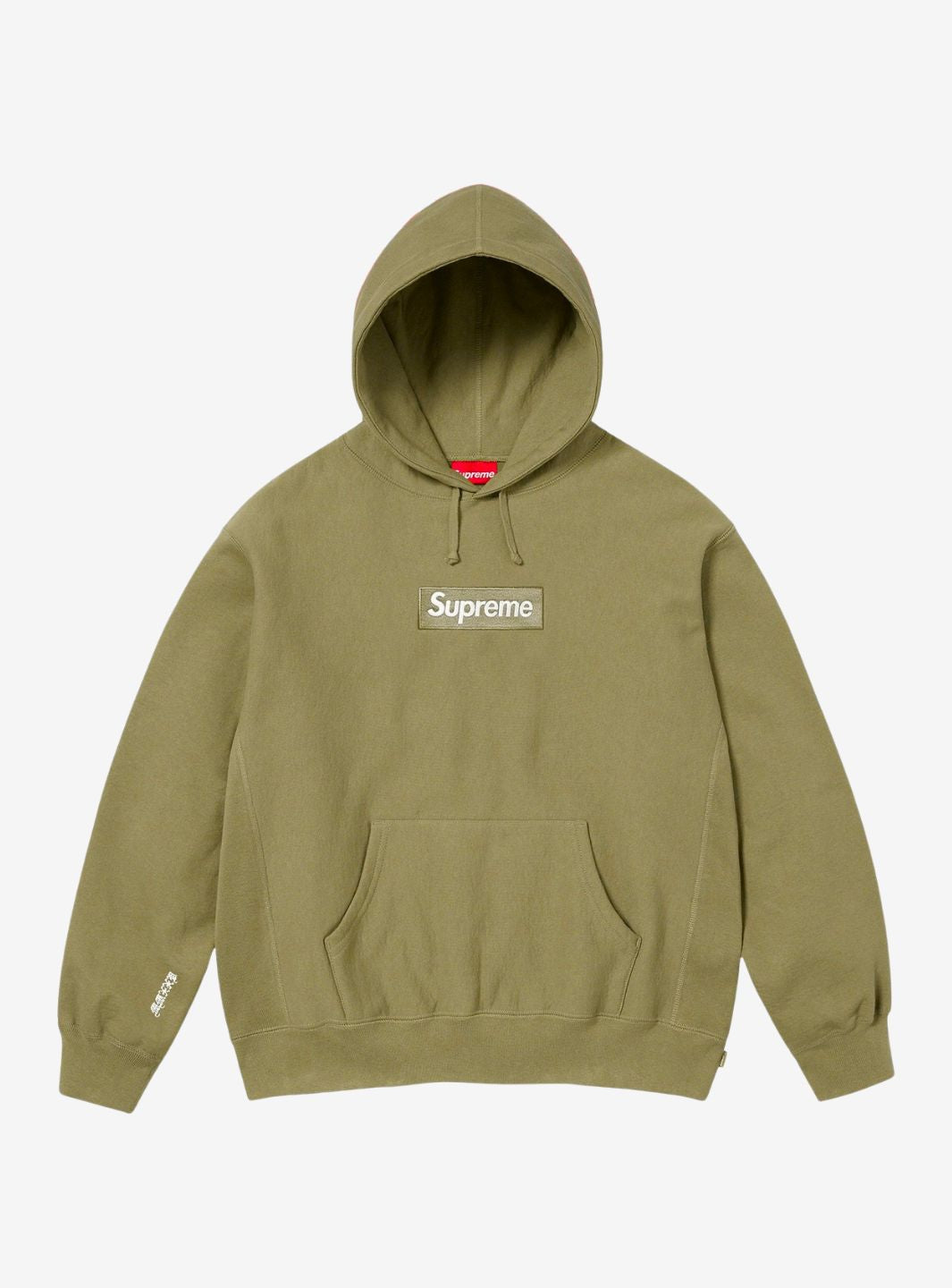 Supreme Box Logo Hooded Sweatshirt Light Olive (FW25)