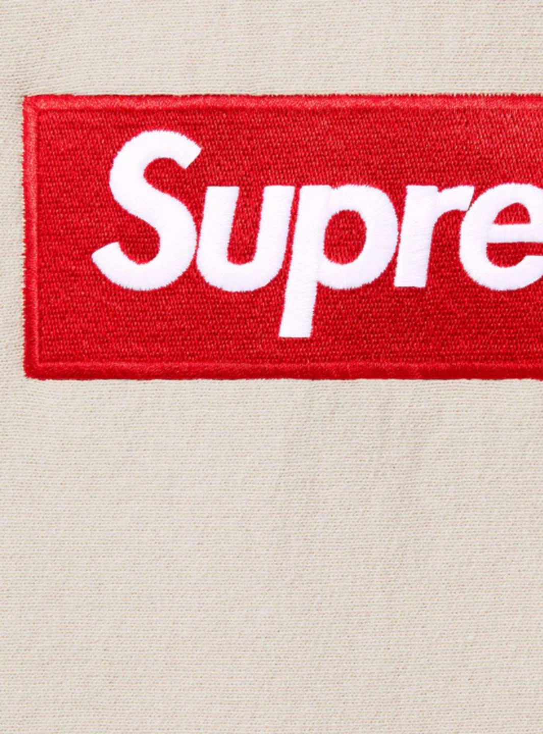 Supreme Box Logo Hooded Sweatshirt Stone (FW24)