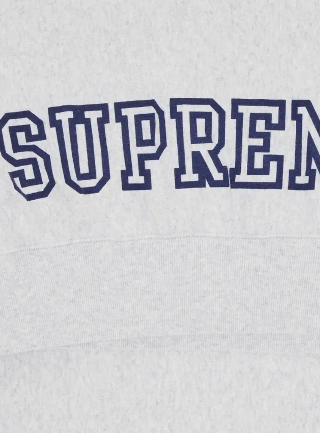 Supreme Collegiate Sleeve Hooded Sweatshirt Ash Grey