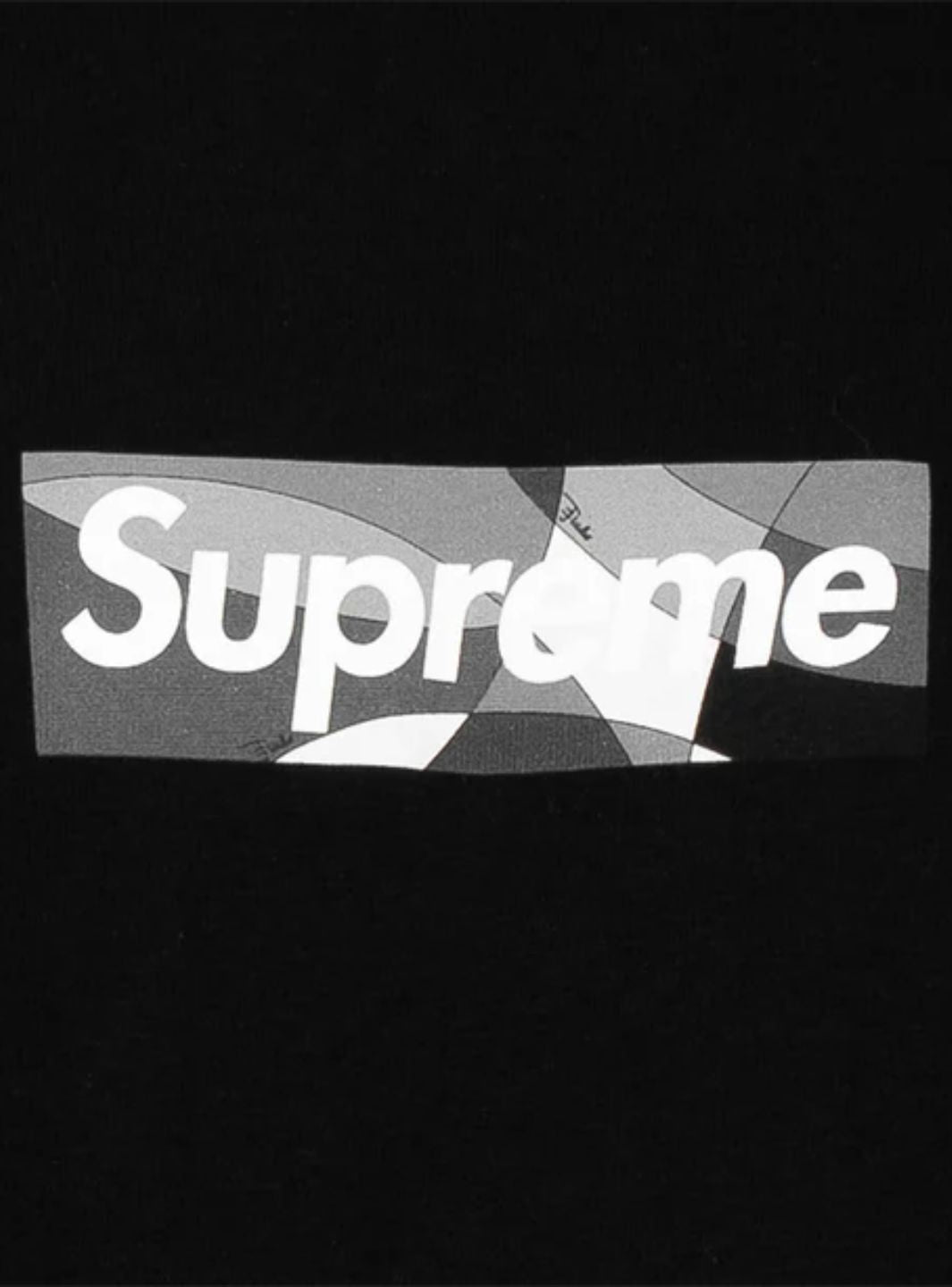 Supreme Emilio Pucci Box Logo T-Shirt Black/Black