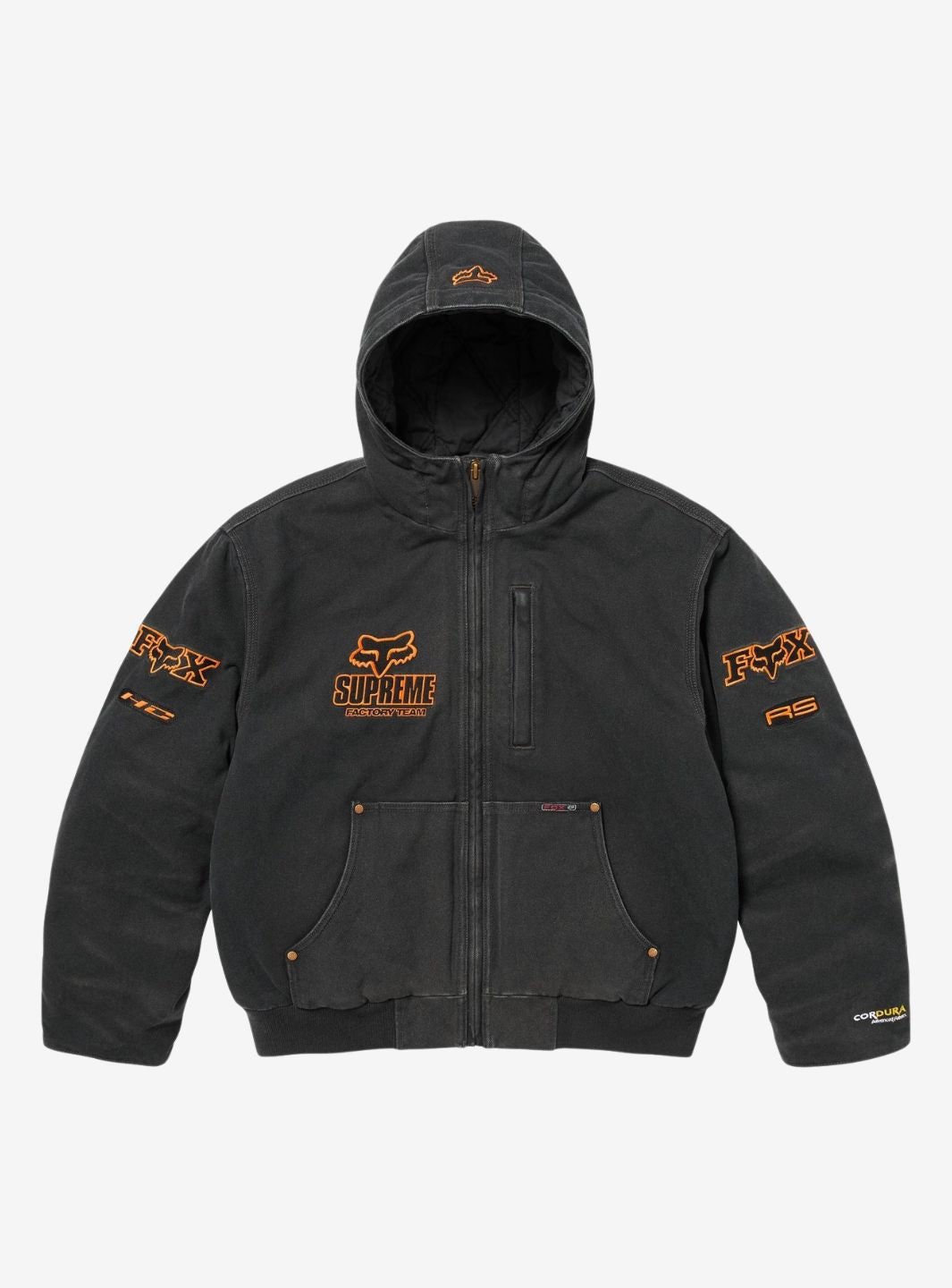 Supreme Fox Racing Hooded Work Jacket Black