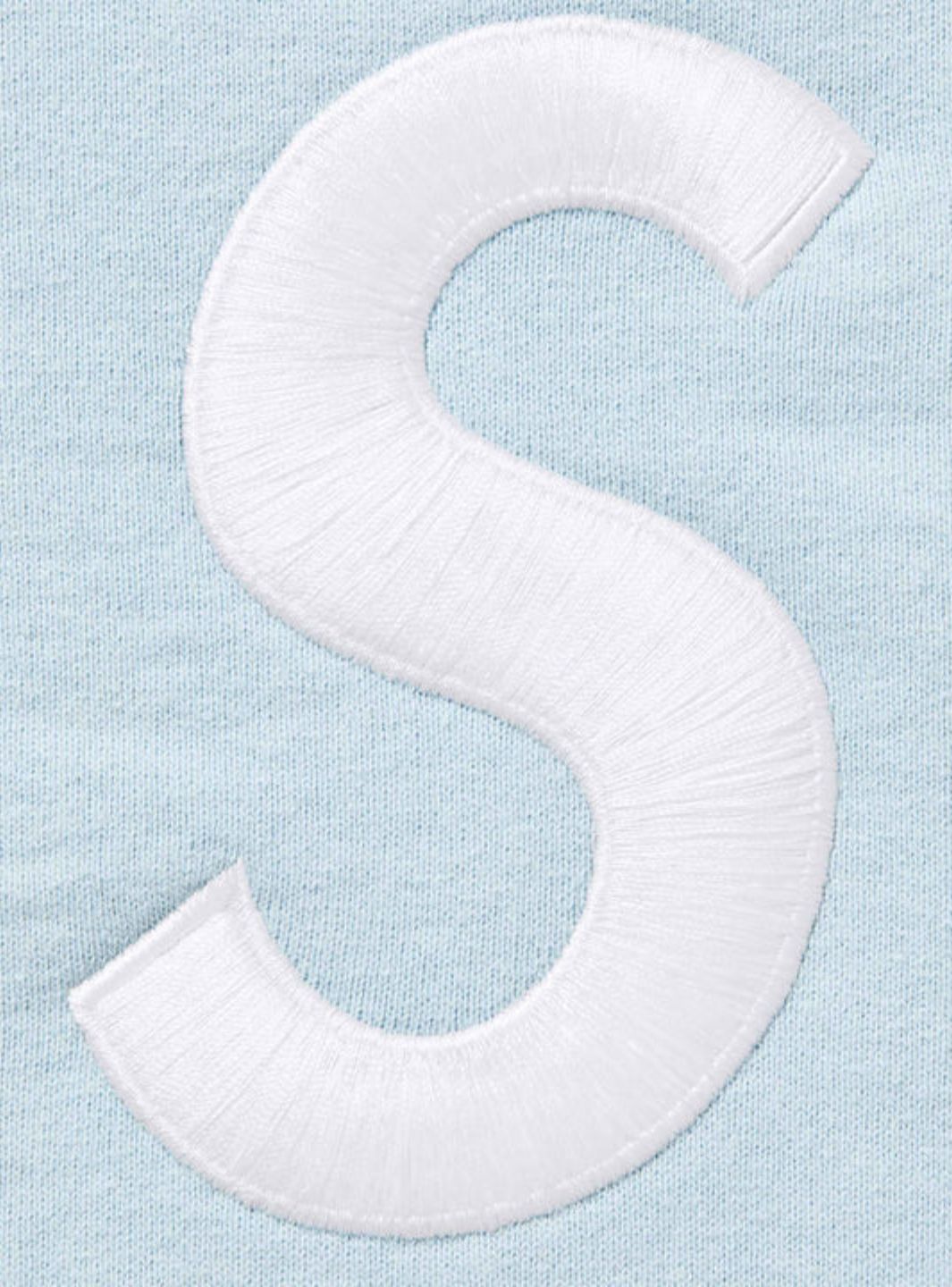 Supreme S Logo Zip Up Hooded Sweatshirt Light Blue (FW25)