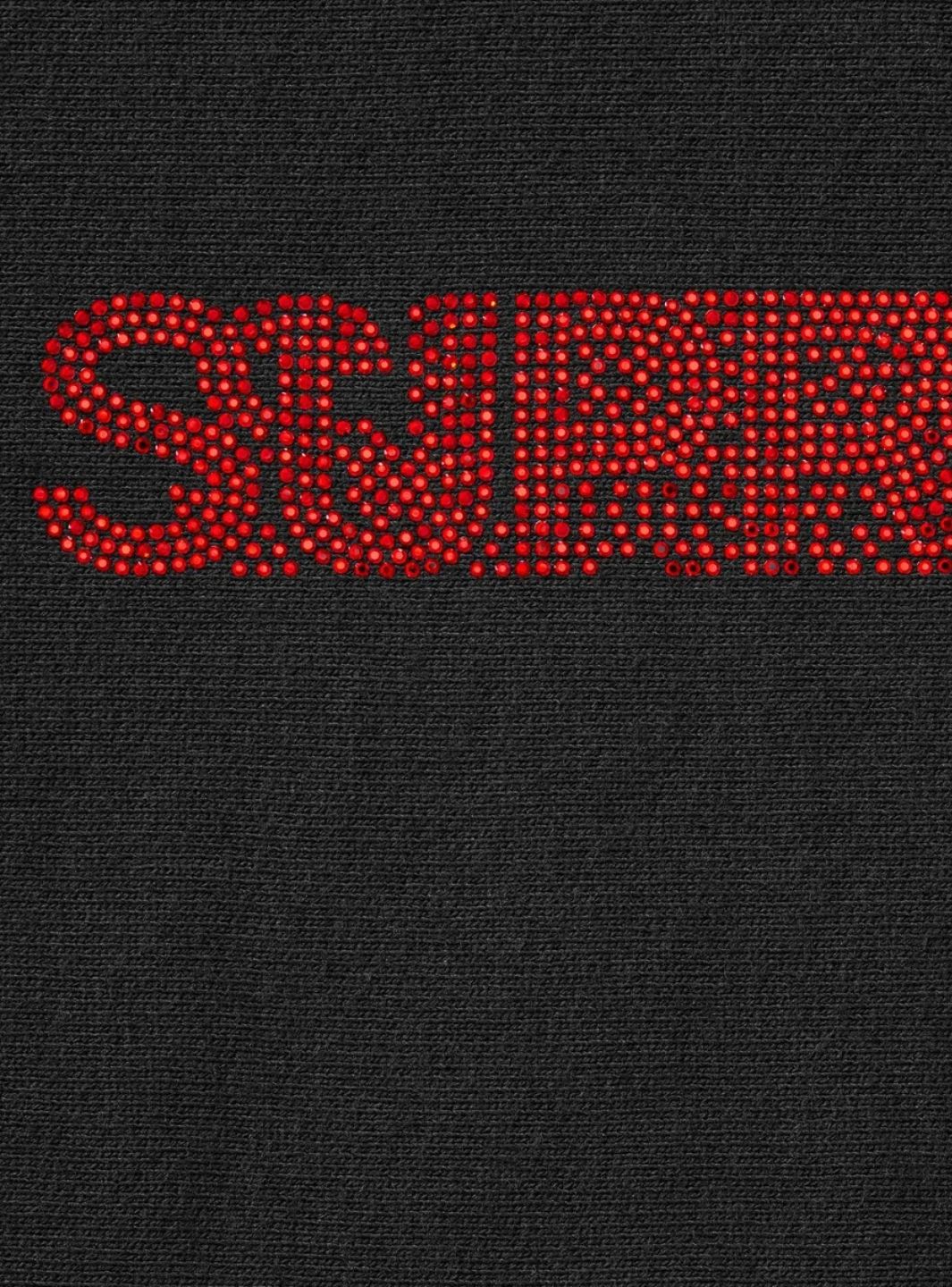 Supreme Swarovski Motion Logo Hooded Sweatshirt Black