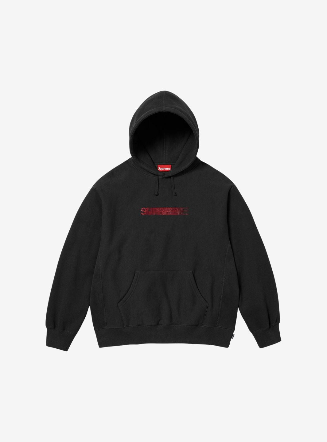 Supreme Swarovski Motion Logo Hooded Sweatshirt Black
