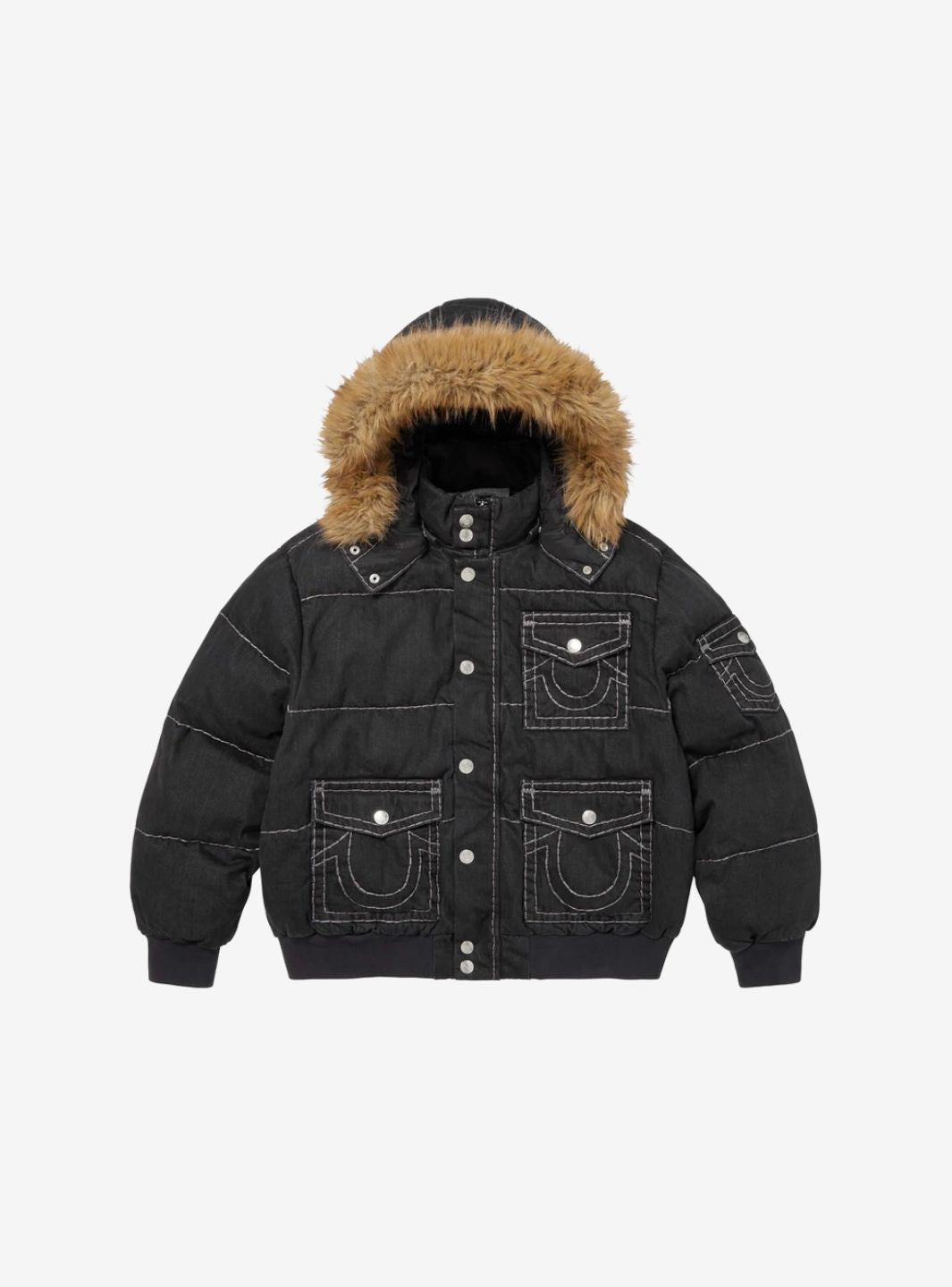 Supreme True Religion Puffer Jacket Black