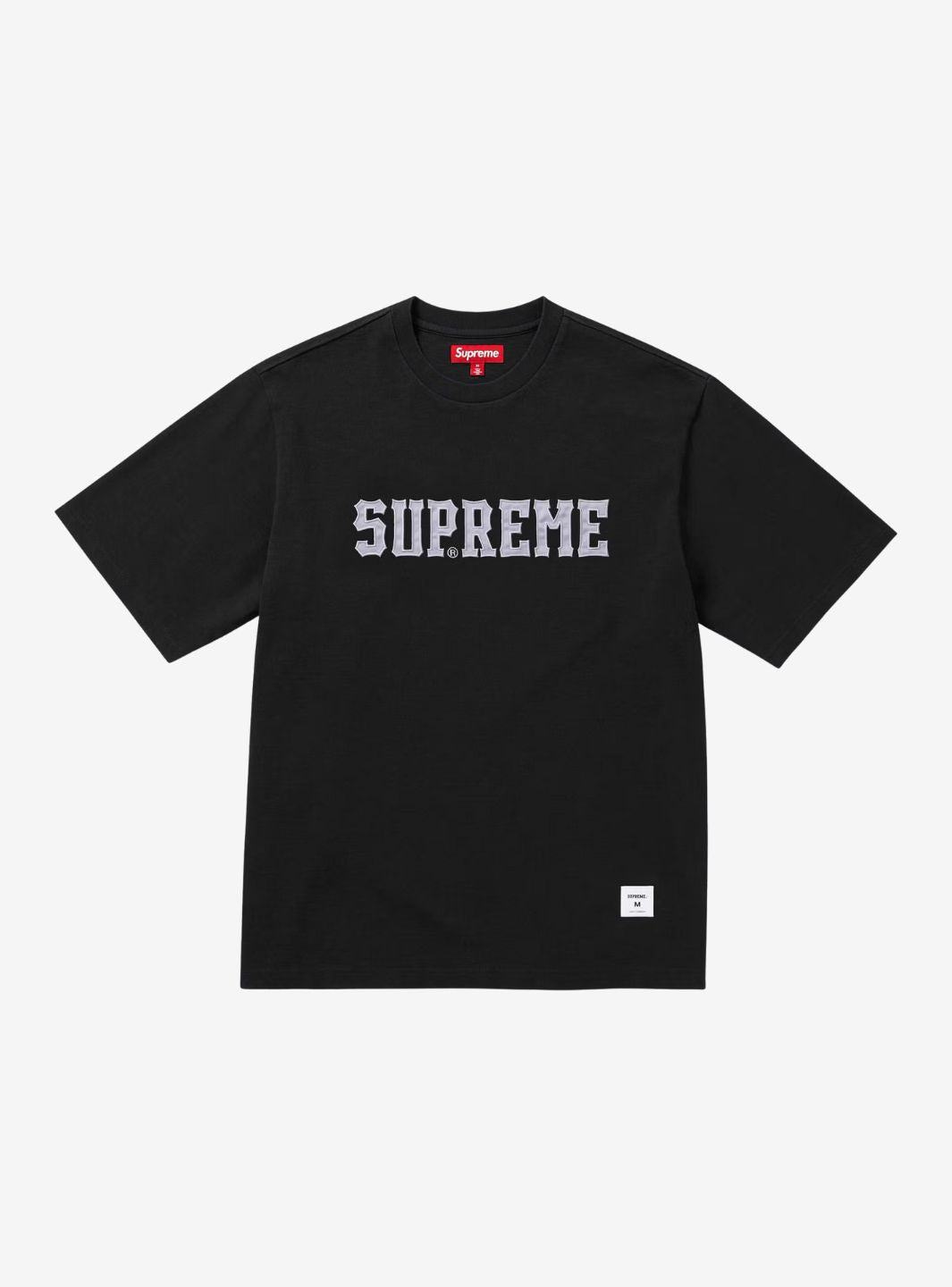 Supreme Twill Applique S/S Top Black | ResellZone
