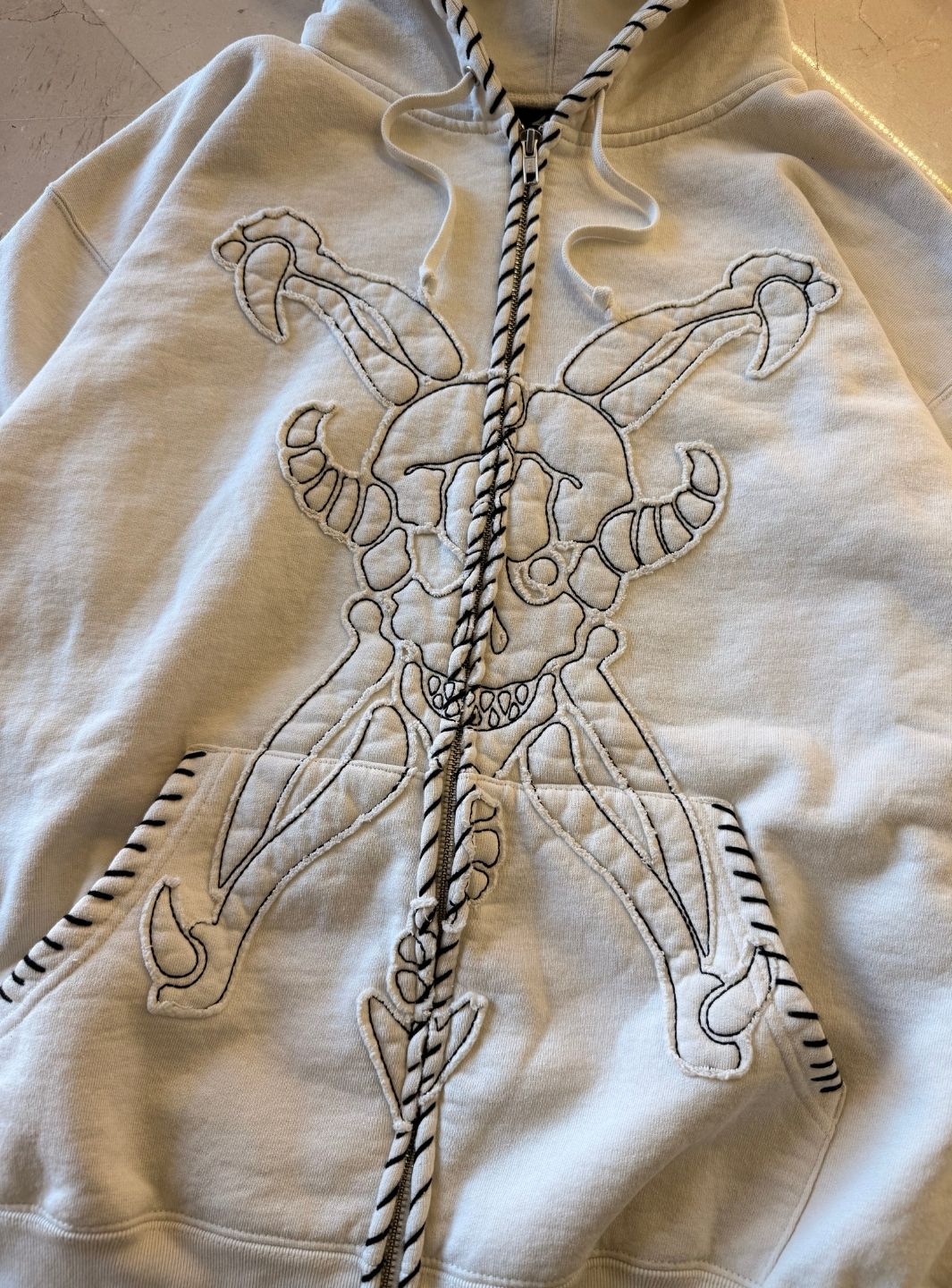 Supreme Y's by Yohji Yamamoto Zip Up Hooded Sweatshirt Natural