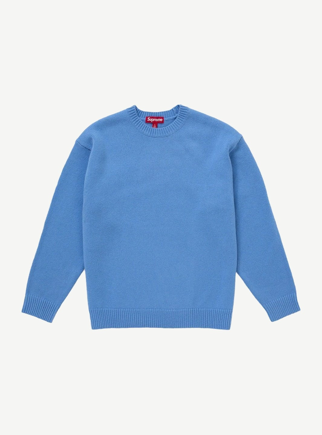 Supreme Angora Script Sweater Light Blue
