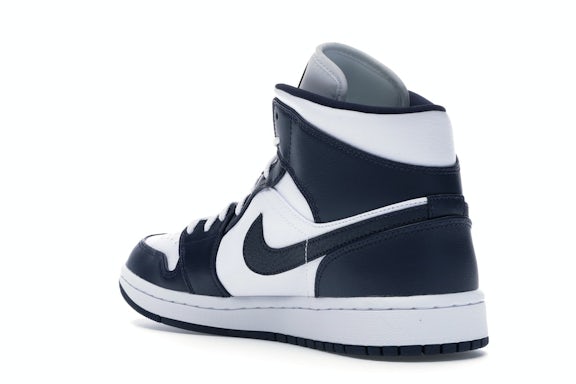 Jordan 1 Mid White Metallic Gold Obsidian