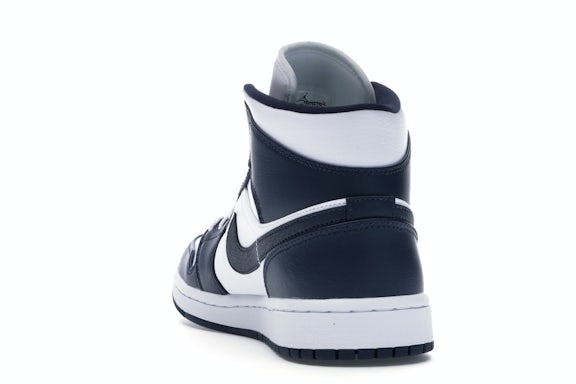 Jordan 1 Mid White Metallic Gold Obsidian