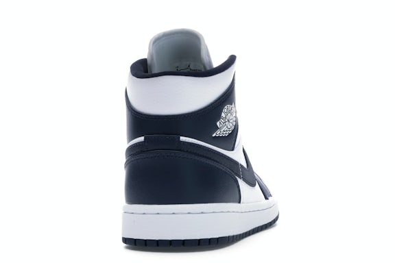 Jordan 1 Mid White Metallic Gold Obsidian